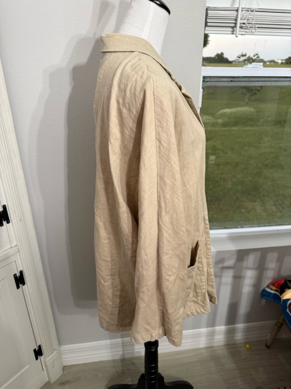 Anthropologie - Pilcro Beige Women's Lightweight Oversized Jacket - Picture 5 of 9